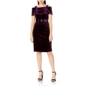 Nanette Lepore plum moody romance dress size 10